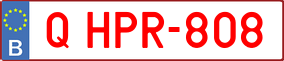 Trailer License Plate